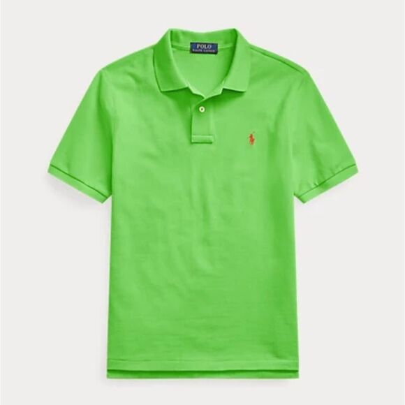 Polo by Ralph Lauren Cruise Lime Classic Fit Mesh Polo Shirt Size Large 5 0270 - Picture 1 of 9